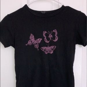 Rare Brandy Melville Ashlyn with pink butterflies